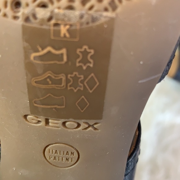 Geox Respira Women’s Audalies Black Open Toe Block Heel Sandals Size 36.5 EU - Picture 10 of 15